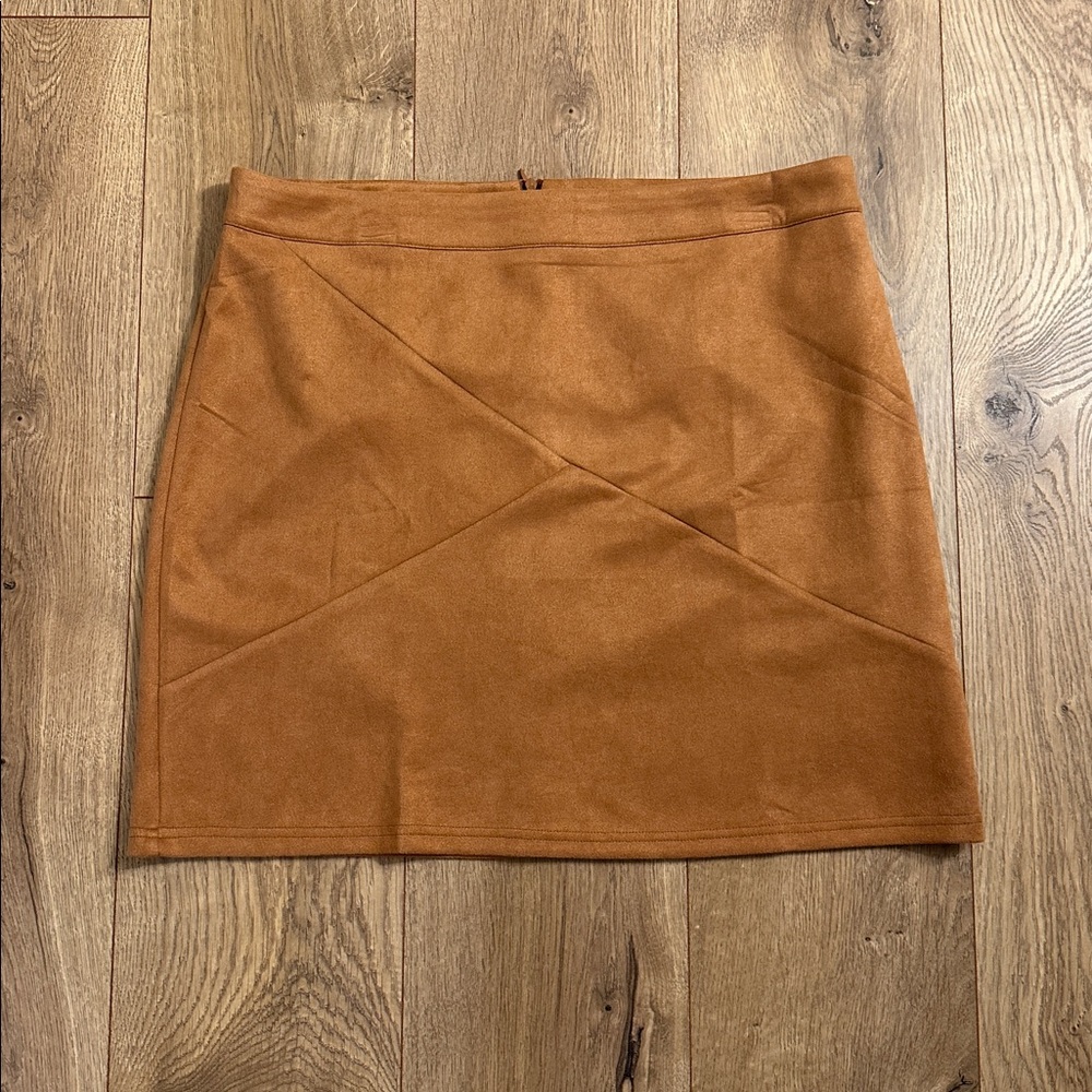 Mango Tan Mini Skirt